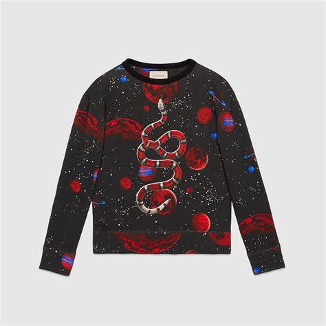 v neck long sleeve gucci sweater for men|gucci space snake jumper.